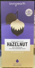 Organic Bean To Bar Hazelnut Mylk Chocolate W/ Raw Asháninka Cacao | 80g | Loving Earth | YG-005233-PD-015297