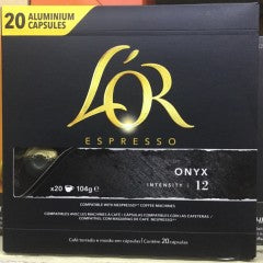 Espresso Onyx Intensity 12 | 20 Aluminum Capsules | Lor | YG-005393-PD-017735