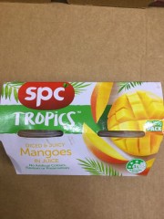 Tropics Diced & Juicy Mangoes Injuice | 4 x 120g | Spc | YG-005396-PD-017868