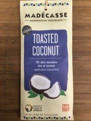 Toasted Coconut Dark Chocolate | 75g | Madecasse | YG-007563-PD-020088