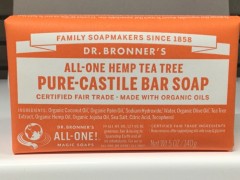 All One Hemp Tea Tree Pure Castile Bar Soap | 140g | Dr Bronner's | YG-008105-PD-012269