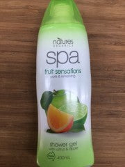 Shower Gel Spa Fruit Sensations With Citrus & Apple | 400ml | Natures Organics | YG-008237-PD-052854