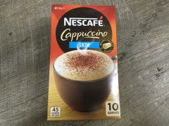 Nescafe Cappuccino Skim Sachets | 10 Sachets | Nestle | YG-008618-PD-052442
