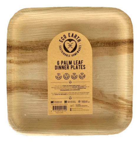 Eco Earth Dinner Plate 10inch 6pk | 6pcs | Eco Earth | YG-011527-PD-016892
