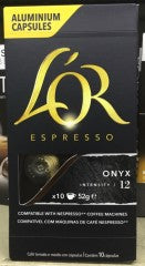 Espresso Onyx Intensity 12 | 10 Aluminum Capsules | Lor | YG-005229-PD-015188