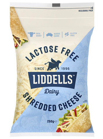 Lactose Free Shredded Cheese | 250g | Liddells | YG-006636-PD-045204