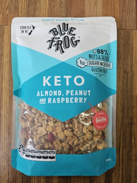 Keto Granola With Almond Peanut & Raspberry | 300g | Blue Frog | YG-000035-FFF-000898