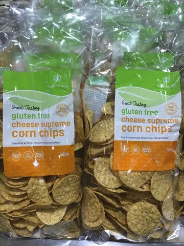 Cheese Supreme Corn Chips - Gluten Free | 500g | Health Magic | YG-000788-GFV-002233
