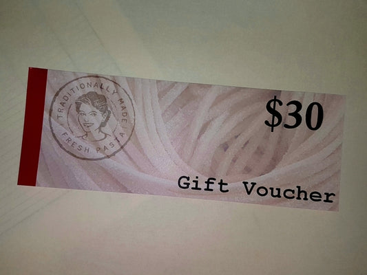 Maria's Pasta $30 Gift Voucher | Each | Maria's Pasta | YG-000850-MP-003126