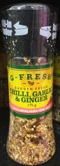 Chilli, Garlic & Ginger W/ Himalayan Pink Salt Grinder | 175g | G-Fresh | YG-005774-PD-014931
