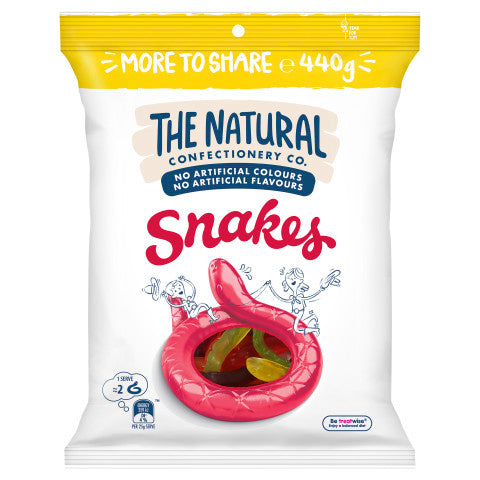 Snakes 440g | 440g | The Natural Confectionery Co. | YG-011739-PD-016528