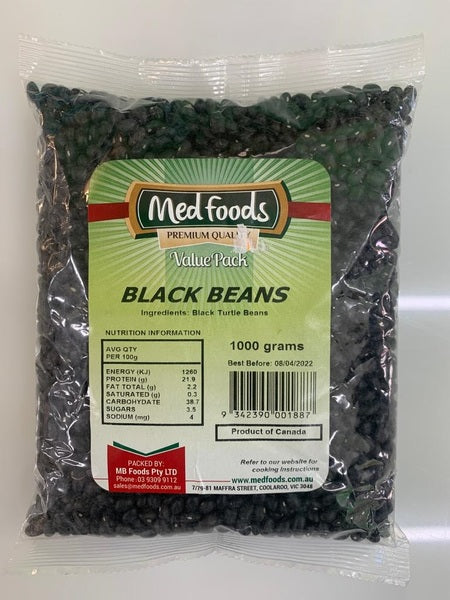 Black Beans | 1kg | Med Foods | YG-011889-FFF-001469