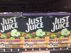Apple & Blackcurrant Juice Multipack | 6 Pack x 200ml | Just Juice | YG-008660-PD-051544