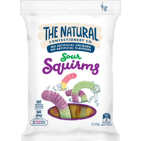 mpany Sour Squirms 220g | 220g | The Natural Confectionery Co | YG-010597-PD-016432