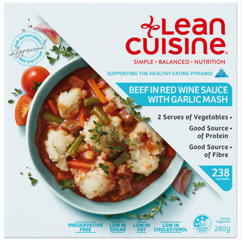 Beef In Red Wine Sauce W/ Garlic Mash | 1 Serving | Lean Cuisine | YG-010634-PD-016237