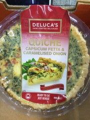 Quiche Capsicum Fetta & Caramelised Onion | 800g | Deluca's | YG-005836-PD-018364