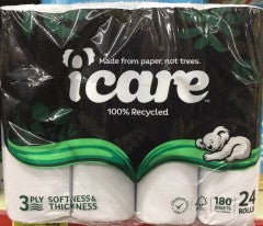 Toilet Rolls | 24 Rolls | Icare | YG-005758-PD-014687