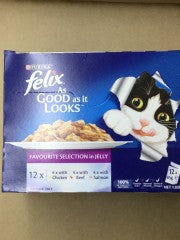 Felix Favourite Selection In Jelly | 12 Packs | Purina | YG-005659-PD-014776