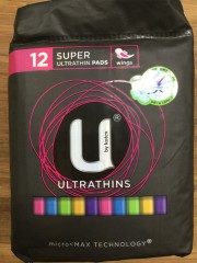 U By Kotex Ultrathins Super W/ Wings | 12 Pads | Kimberley-Clark | YG-010670-PD-053148