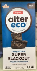Deepest Dark Super Blackout Organic Chocolate | 75g | Alter Eco | YG-005373-PD-017867