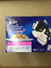 Felix Kitten Menu | 12 Packs | Purina | YG-005748-PD-018273