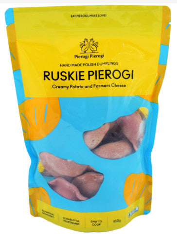 Vegetarian Ruskie Pierogi Cteamy Potato & Farmer's Cheese | 450g | Pierogi Pierogi | YG-004565-PD-016959