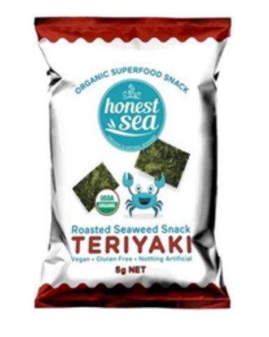 Organic Roasted Seaweed Snack Teriyaki | 5g | Honest Sea | YG-005082-PD-015536