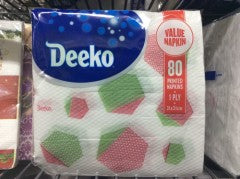 Napkins Printed | 80 1ply | Deeko | YG-010330-PD-052415