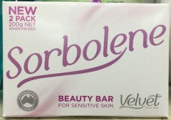 Sorbolene Beauty Bar For Sensitive Skin | 2 Pack | Velvet | YG-005738-PD-018294