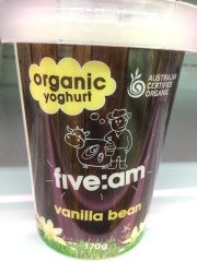 Organic Yoghurt Vanilla Bean | Each | Five Am | YG-007409-PD-006030