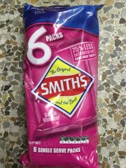 Potato Chips Salt & Vinegar 6pk | 114g | Smith's | YG-010569-PD-052672