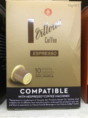 Espresso Coffee Capsules | 10 Capsules | Vittoria Coffee | YG-008517-PD-051982