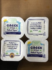 Greek Style Natural Yoghurt | 4 x 160g | Farmers Union | YG-007537-PD-051326