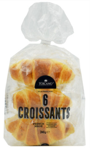 A la Francaise 6 Croissants | 6 individually wrapped | Toscano | YG-004377-PD-016089