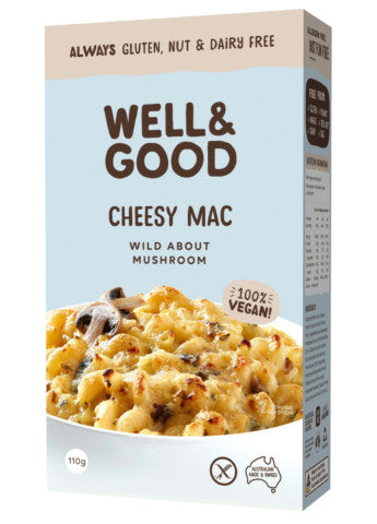 Vegan Cheesy Mac Wild About Mushroom | 110g | Well & Good | YG-004913-PD-015781