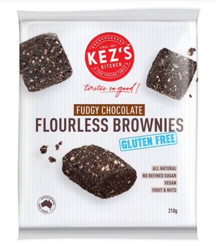 Gluten Free Vegan Fudgy Chocolate Flourless Brownies | 210g | Kez's Kitchen | YG-004728-PD-015816