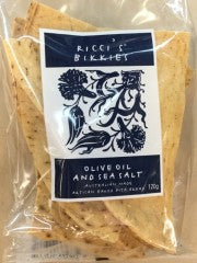 Artisan Pita Bread Olive Oil & Sea Salt | 120g | Ricci's Bikkies | YG-007803-PD-047884