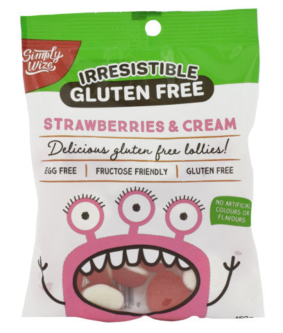 Irresistible Gluten Free Strawberries & Cream | 150g | Simply Wize | YG-011656-PD-016606