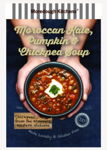 Gluten Free Moroccan Kale, Pumpkin & Chickpea Soup | 500g | Moredough Kitchens | YG-004780-PD-017154