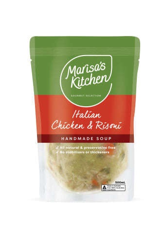 Italian Chicken & Risoni Handmade Soup | 500ml | Marisa's Kitchen | YG-000651-GFV-002163