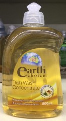 Dish Wash Concentrate Lemongrass & Ginger | 500ml | Earth Choice | YG-005857-PD-018399