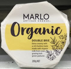 Organic Double Brie | 200g | Marlo Artisan Cheese | YG-005772-PD-018366