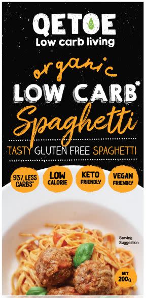Organic Low Carb Spaghetti | 200g | Qetoe | YG-011468-PD-016869