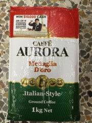 Italian Style Ground Coffee | 1kg | Caffe Aurora | YG-010374-PD-052207