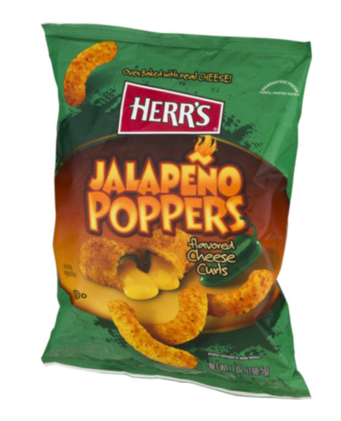Jalapeño Poppers Flavoured Cheese Curls | 170g | Herr's | YG-011485-PD-016831