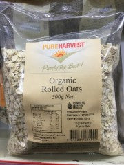 Organic Rolled Oats | 500g | Pure Harvest | YG-005987-PD-061366