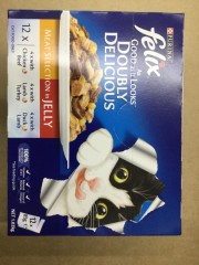 Felix Doubly Delicious Meat Selection In Jelly | 12 Packs | Nestle Purina Pet Care | YG-005721-PD-014761