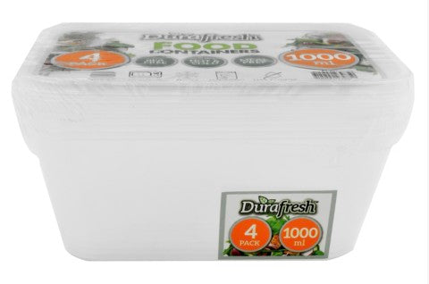 Food Containers | 4 x 1000ml | YG-004898-PD-017261