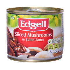 Sliced Mushrooms In Butter Sauce | 220g | Edgell | YG-010043-PD-052866