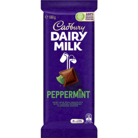 Dairy Milk Peppermint Milk Chocolate Block | 180g | Cadbury | YG-004453-PD-016943